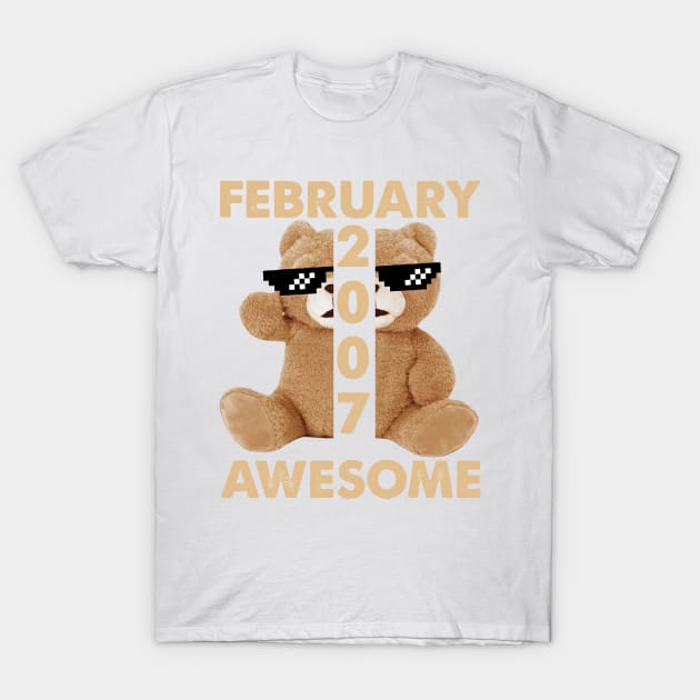 February 2007 Awesome Bear Cute Birthday T-Shirt by conirop